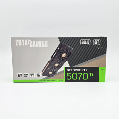 RTX 5070 Ti Zotac Gaming Solid SFF 16GB, NVIDIA Gaming Graphics Card GPU