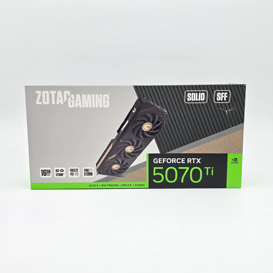 RTX 5070 Ti Zotac Gaming Solid SFF 16GB, NVIDIA Gaming Graphics Card GPU