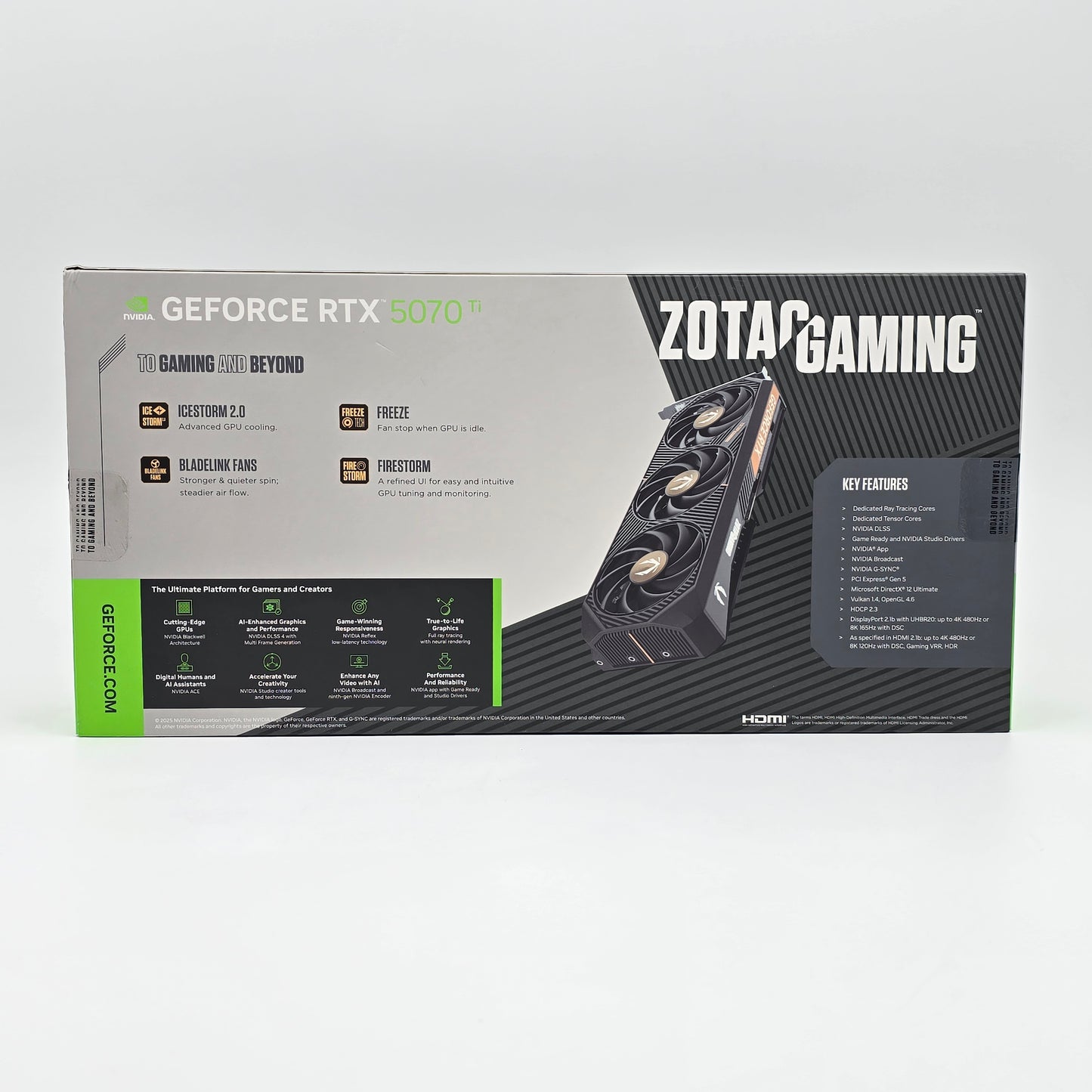 RTX 5070 Ti Zotac Gaming Solid SFF 16GB, NVIDIA Gaming Graphics Card GPU