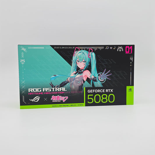 RTX 5080 ASUS ROG ASTRAL OC Hatsune Miku Limited Edition 16GB, NVIDIA Gaming Graphics Card GPU