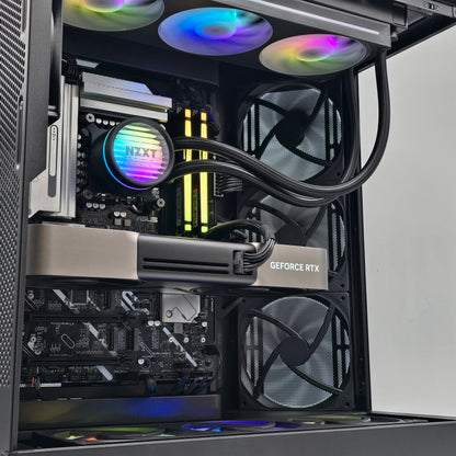NZXT H9 Flow Gaming PC, RTX 5080, Intel Core Ultra 9 265KF, 2TB, 32GB DDR5, Custom Gaming PC
