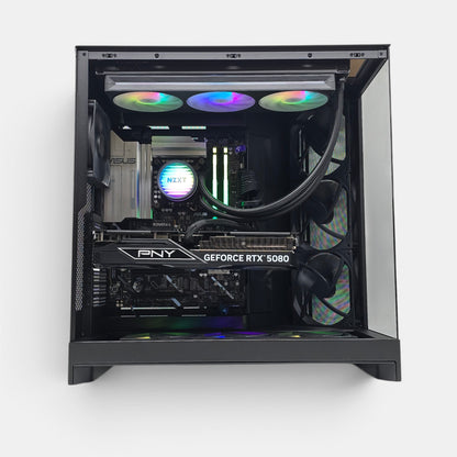 NZXT H9 Flow Gaming PC, RTX 5080, Intel Core Ultra 9 265KF, 2TB, 32GB DDR5, Custom Gaming PC