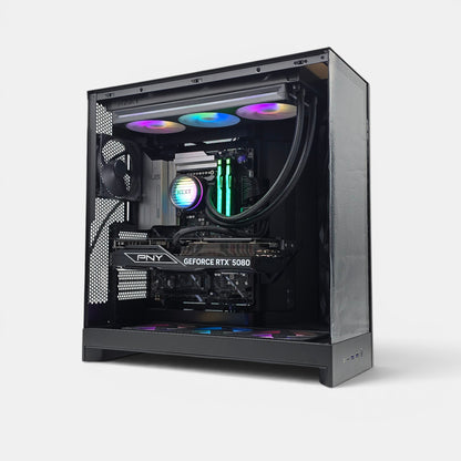 NZXT H9 Flow Gaming PC, RTX 5080, Intel Core Ultra 9 265KF, 2TB, 32GB DDR5, Custom Gaming PC