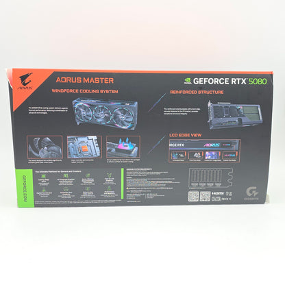 RTX 5080 Gigabyte Aorus Master OC 16GB, NVIDIA Gaming Graphics Card GPU