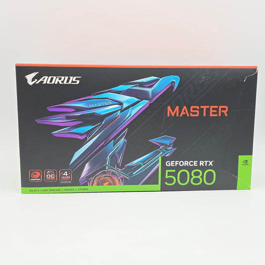 RTX 5080 Gigabyte Aorus Master OC 16GB, NVIDIA Gaming Graphics Card GPU