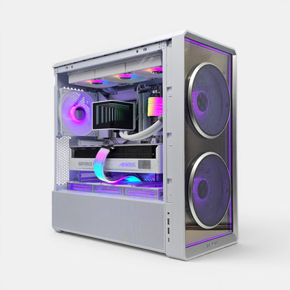 RTX 5080, Intel Core Ultra 285K, 2TB NVMe SSD, 32GB RAM, Custom White Gaming PC