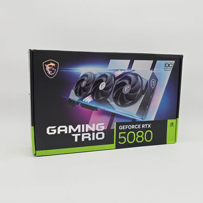 RTX 5080 MSI Gaming Trio OC 16GB, NVIDIA Gaming Graphics Card GPU