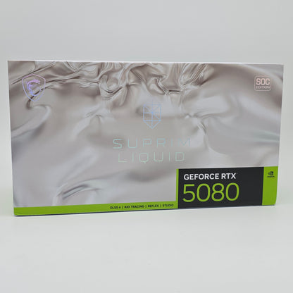 RTX 5080 MSI SUPRIM Liquid SOC Edition 16GB, NVIDIA Gaming Graphics Card GPU