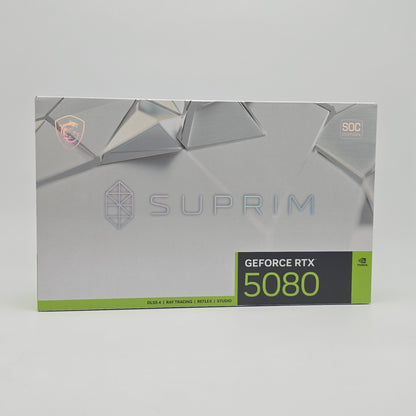 RTX 5080 MSI SUPRIM SOC 16GB, NVIDIA Gaming Graphics Card GPU