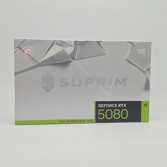RTX 5080 MSI SUPRIM SOC 16GB, NVIDIA Gaming Graphics Card GPU