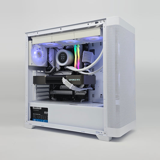 RTX 5080, Intel Core i9-14900K, 32GB DDR5, 2TB NVMe, White Liquid Cooled Gaming PC