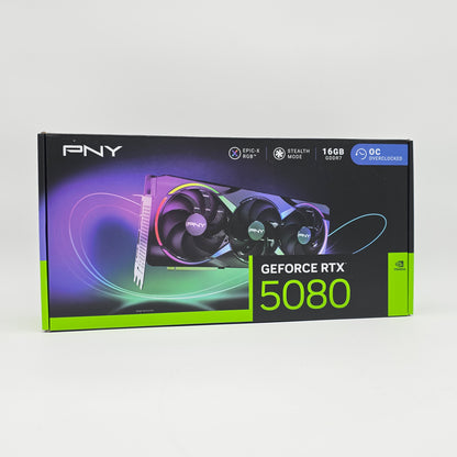 RTX 5080 PNY EPIC-X RGB OC, NVIDIA Gaming Graphics Card GPU