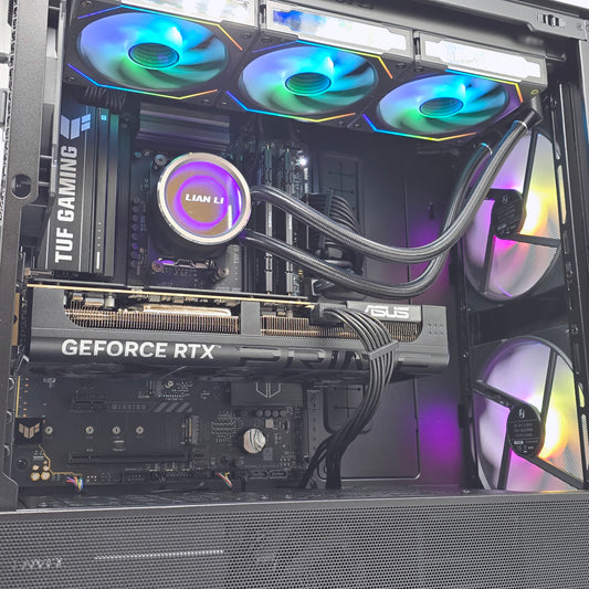 RTX 5080, Ryzen 7 7800X3D, 32GB DDR5, 8TB NVMe, Custom Liquid Cooled Gaming PC