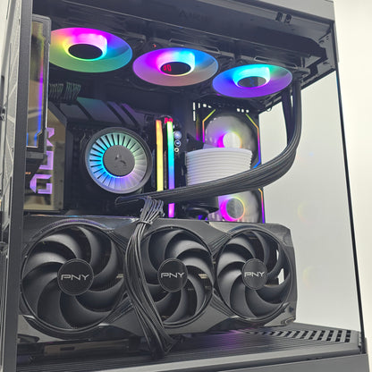 RTX 5080, Ryzen 9800X3D, 2TB SATA SSD, 32GB RAM, Black Liquid Cooled Gaming PC