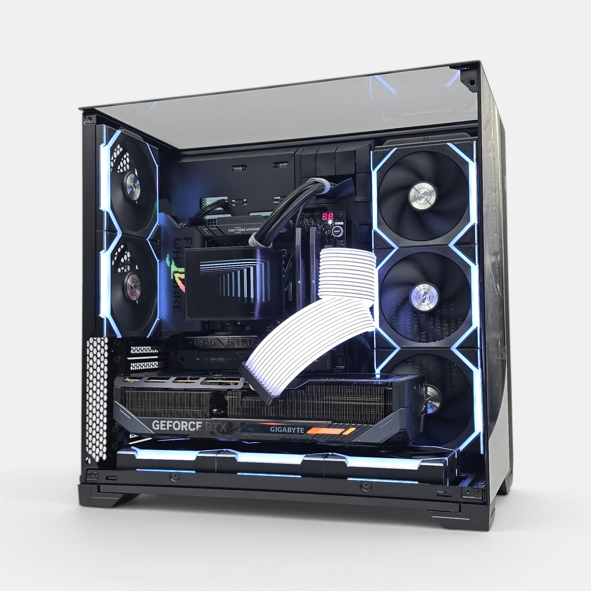 RTX 5080, Ryzen 9800X3D, 4TB NVMe SSD, 64GB RAM, Custom Black Liquid Cooled Gaming PC