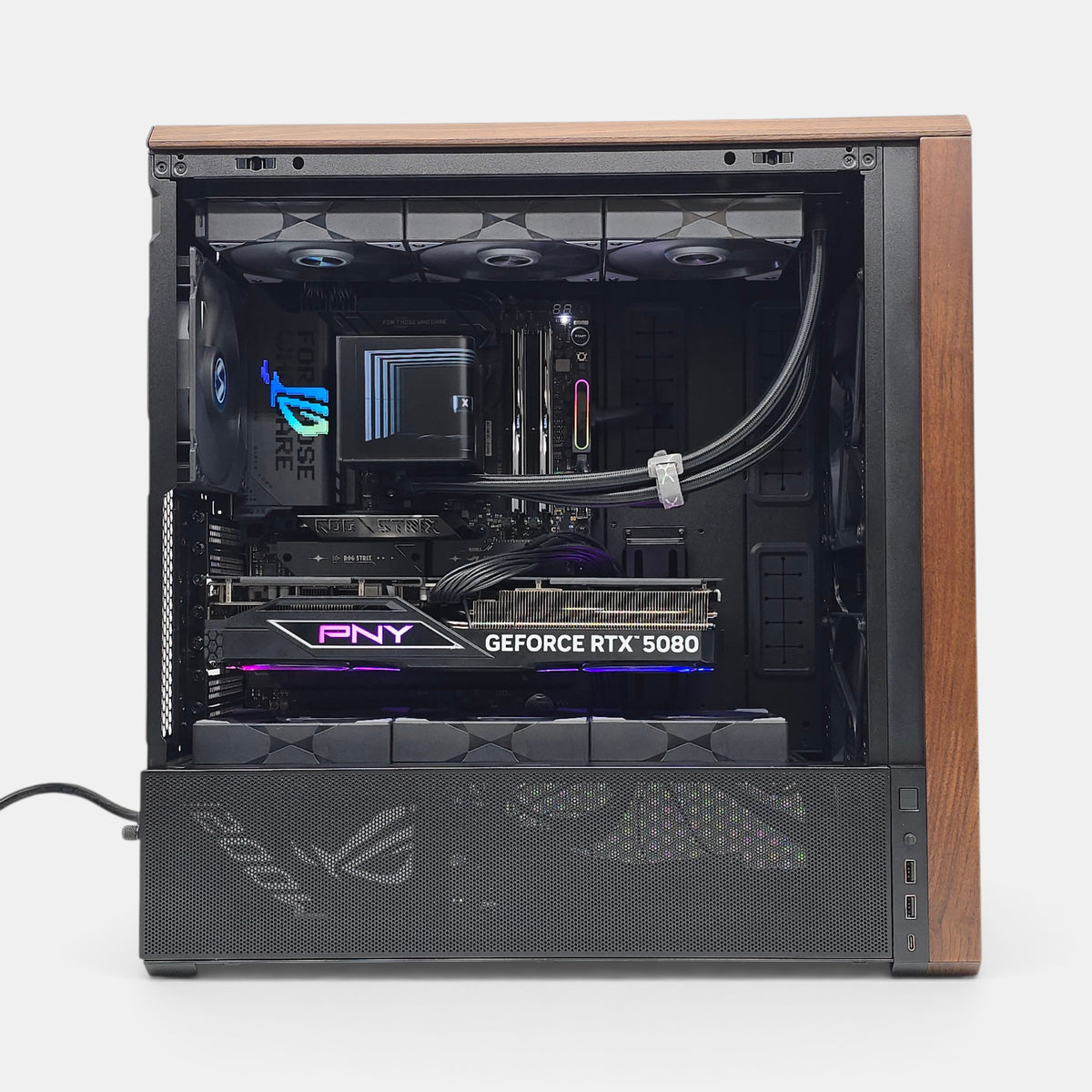 RTX 5080, Ryzen 9950X3D, 4TB NVMe SSD, 32GB DDR5, Black OLED AIO Liquid Cooled Gaming PC