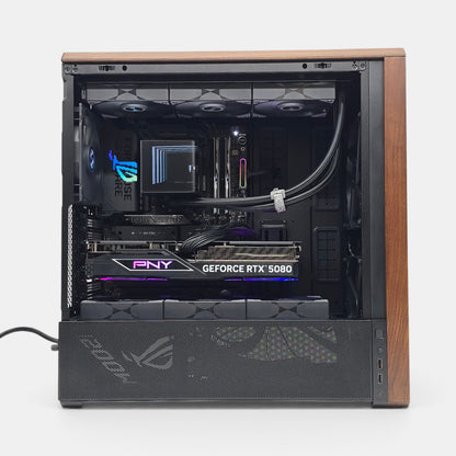 RTX 5080, Ryzen 9950X3D, 4TB NVMe SSD, 32GB DDR5, Black OLED AIO Liquid Cooled Gaming PC