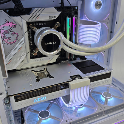 RTX 5080, Intel i9-14900K, 32GB DDR5, 2TB NVMe, Custom White Liquid Cooled Gaming PC