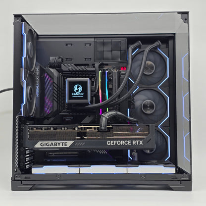 RTX 5090, Intel i9-14900K, 64GB DDR5, 2TB 990 Pro NVMe, Custom Black Liquid Cooled Lian Li Gaming PC