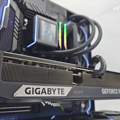 RTX 5090, Intel i9-14900K, 64GB DDR5, 2TB 990 Pro NVMe, Custom Black Liquid Cooled Lian Li Gaming PC