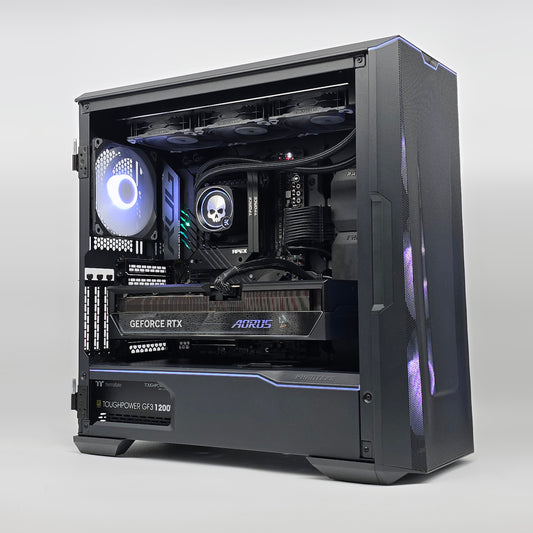 RTX 5090, Intel i9-14900KS, 48GB DDR5, 4TB, ROG STRIX APEX, Custom Black Liquid Cooled Gaming PC