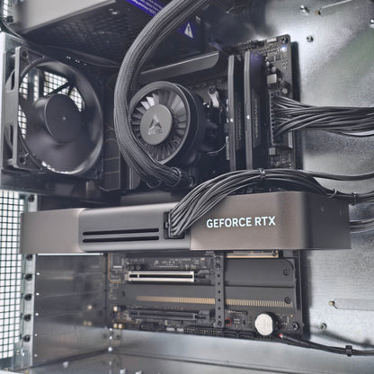 RTX 5090, AMD Ryzen 9 9950X, 64GB DDR5 RAM, 4TB 9100 PRO Gen 5 NVMe, Custom High End Liquid Cooled AMD/NVIDIA Workstation PC for AI, LLM, ML