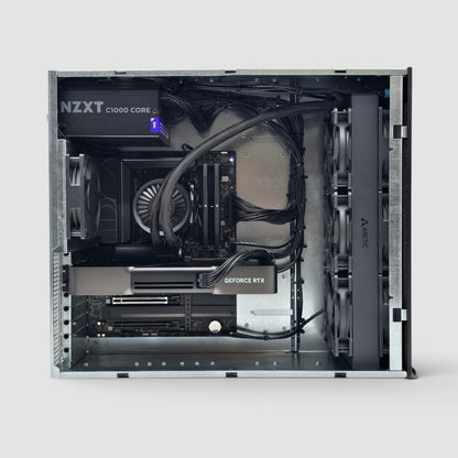 RTX 5090, AMD Ryzen 9 9950X, 64GB DDR5 RAM, 4TB 9100 PRO Gen 5 NVMe, Custom High End Liquid Cooled AMD/NVIDIA Workstation PC for AI, LLM, ML