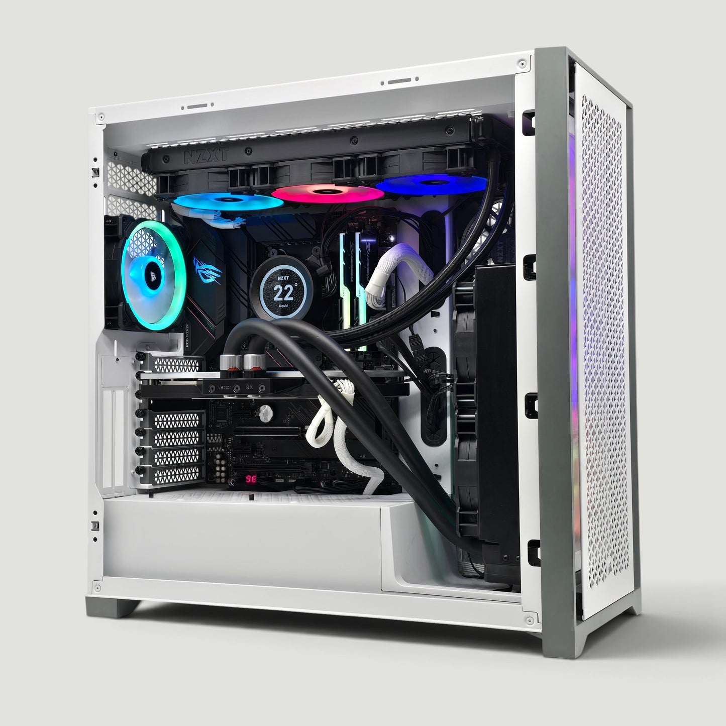 RX 6900 XT, Ryzen 9 5950X, 32GB RAM, 1TB NVMe, Custom Liquid Cooled Corsair White Gaming PC