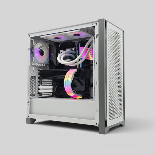 RX 7900 XT, Ryzen 5800X, 256GB NVMe SSD, 32GB RAM, Custom White Liquid Cooled Gaming PC