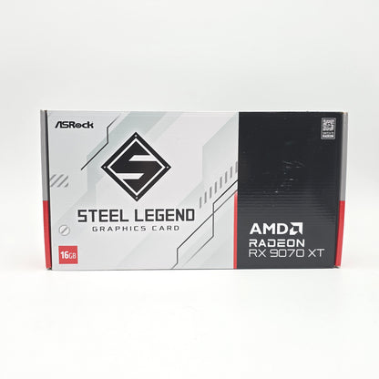 RX 9070 XT ASRock Steel Legend 16GB, AMD Radeon Gaming Graphics Card GPU