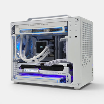 RX 9070 XT, Intel Core Ultra 265K, 2TB NVMe SSD, 32GB RAM, Custom White AIO Liquid Cooled Gaming PC