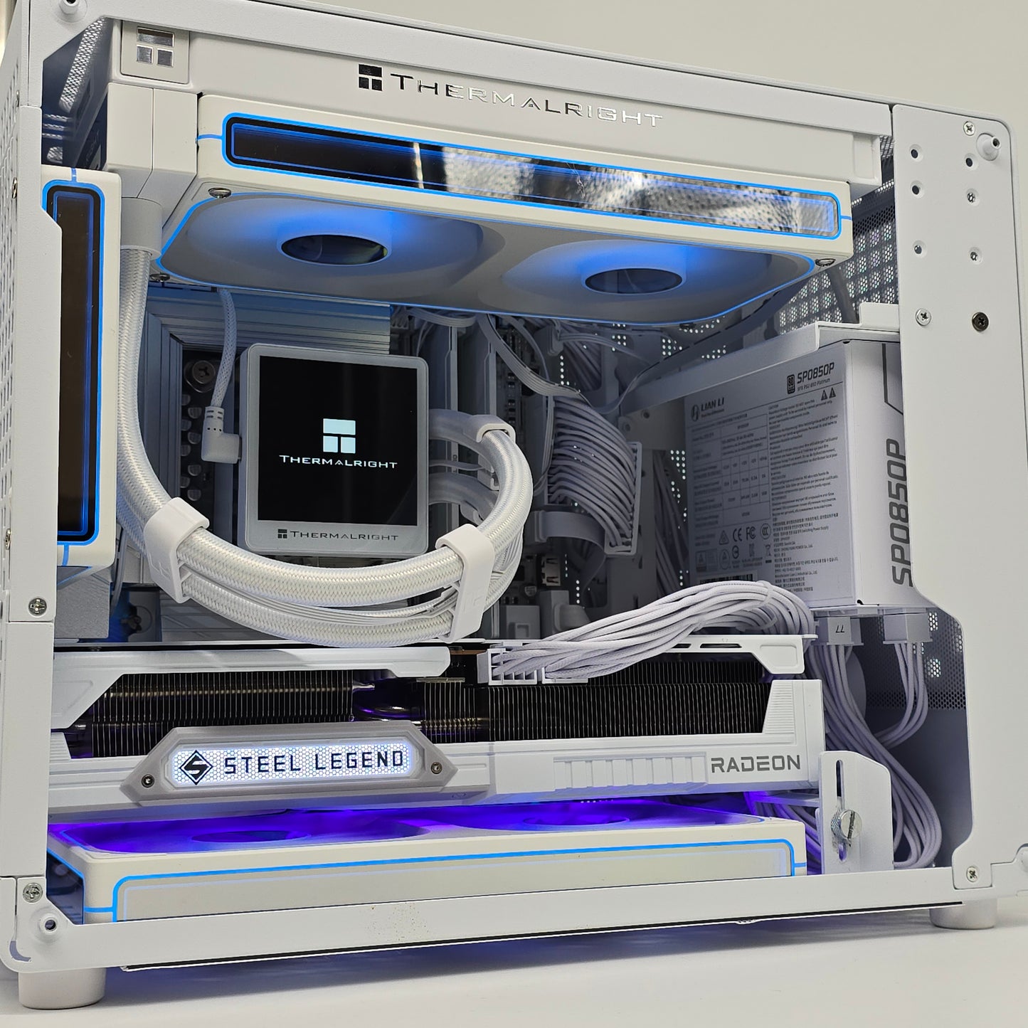 RX 9070 XT, Intel Core Ultra 265K, 2TB NVMe SSD, 32GB RAM, Custom White AIO Liquid Cooled Gaming PC