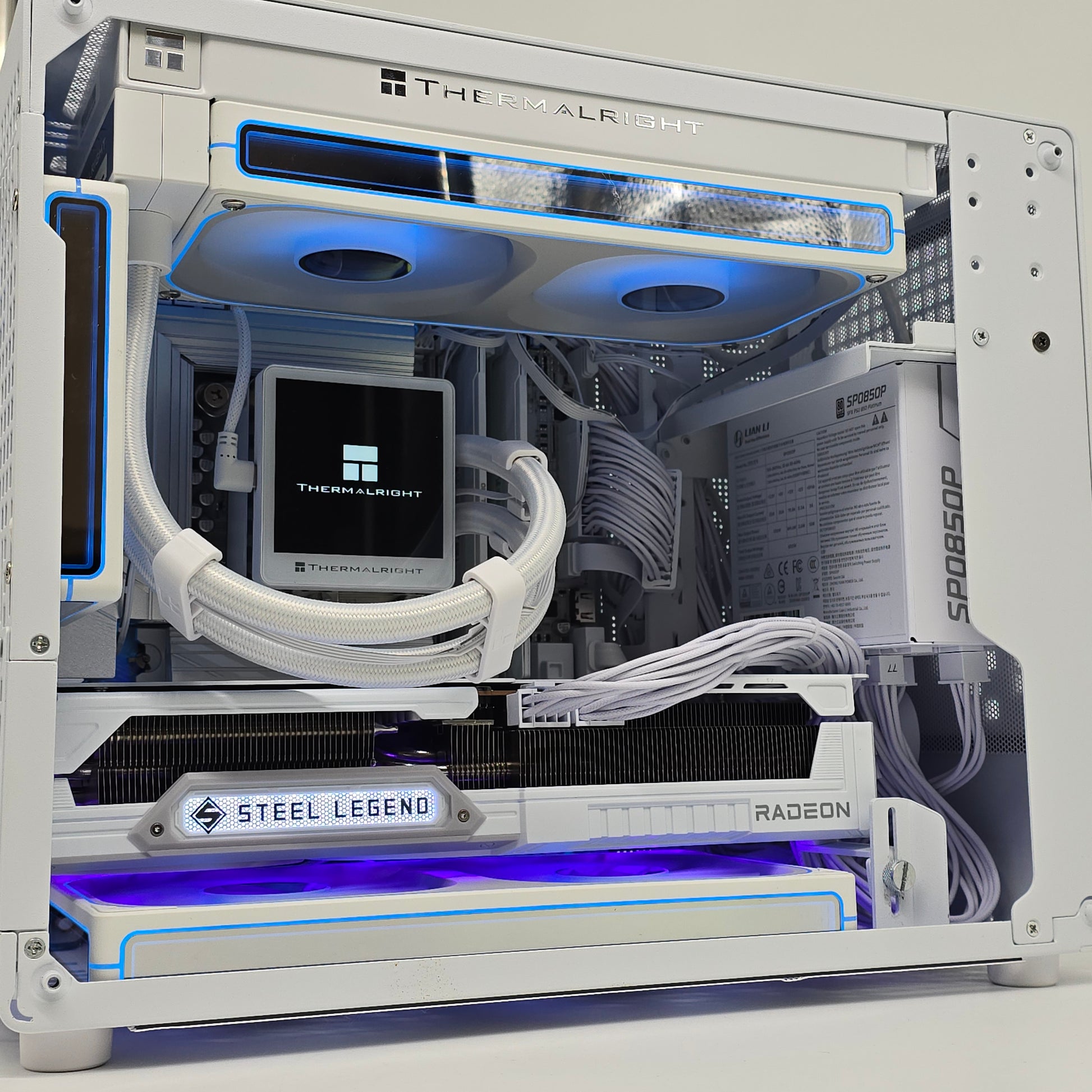 RX 9070 XT, Intel Core Ultra 265K, 2TB NVMe SSD, 32GB RAM, Custom White AIO Liquid Cooled Gaming PC