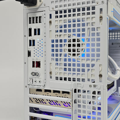 RX 9070 XT, Intel Core Ultra 265K, 2TB NVMe SSD, 32GB RAM, Custom White AIO Liquid Cooled Gaming PC
