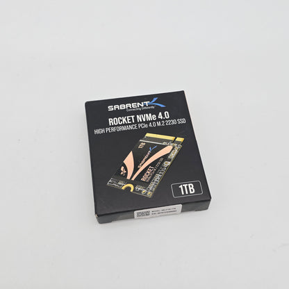 Sabrent Rocket 4.0 1TB M.2 2230 NVMe SSD Storage