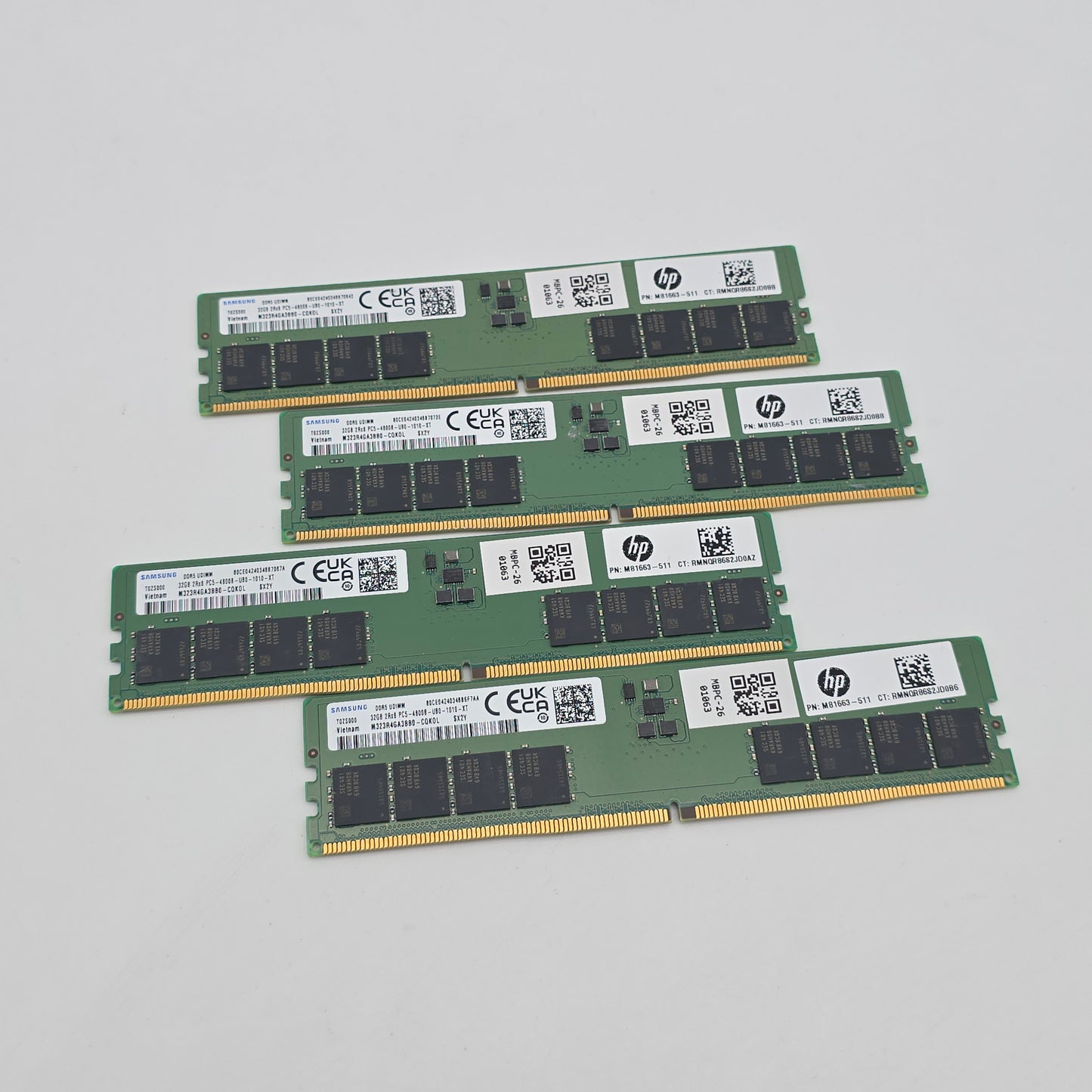 Samsung 128GB DDR5, 4800MHz, UDIMM Memory RAM (4x32GB)