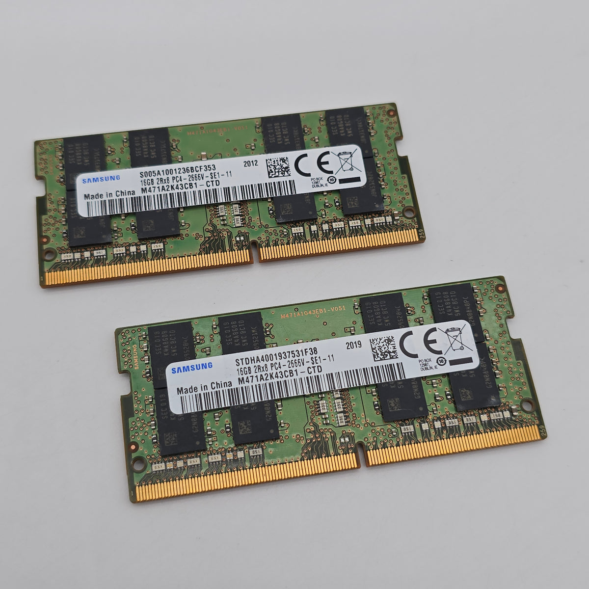 Samsung 16GB DDR4 , 2666MHz, SODIMM Laptop Memory RAM (2x8GB)