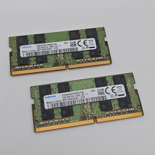Samsung 16GB DDR4 , 2666MHz, SODIMM Laptop Memory RAM (2x8GB)