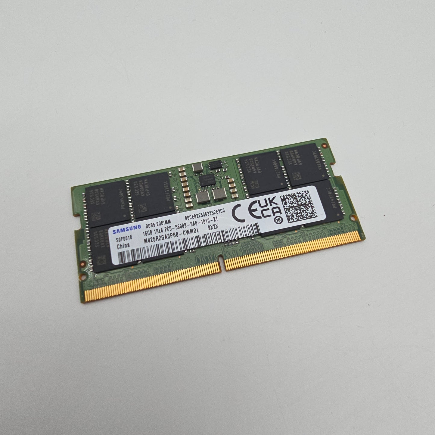 Samsung 16GB DDR5, 5600MHz, SODIMM Laptop Memory RAM (1x16GB)