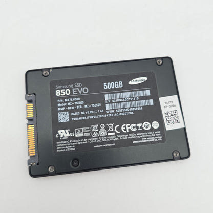 Samsung 850 Evo 500GB SATA 2.5" SSD, Internal Gaming Solid State Drive Storage