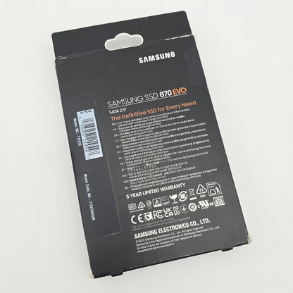 Samsung 870 Evo 8TB SATA Solid State Drive SSD Storage