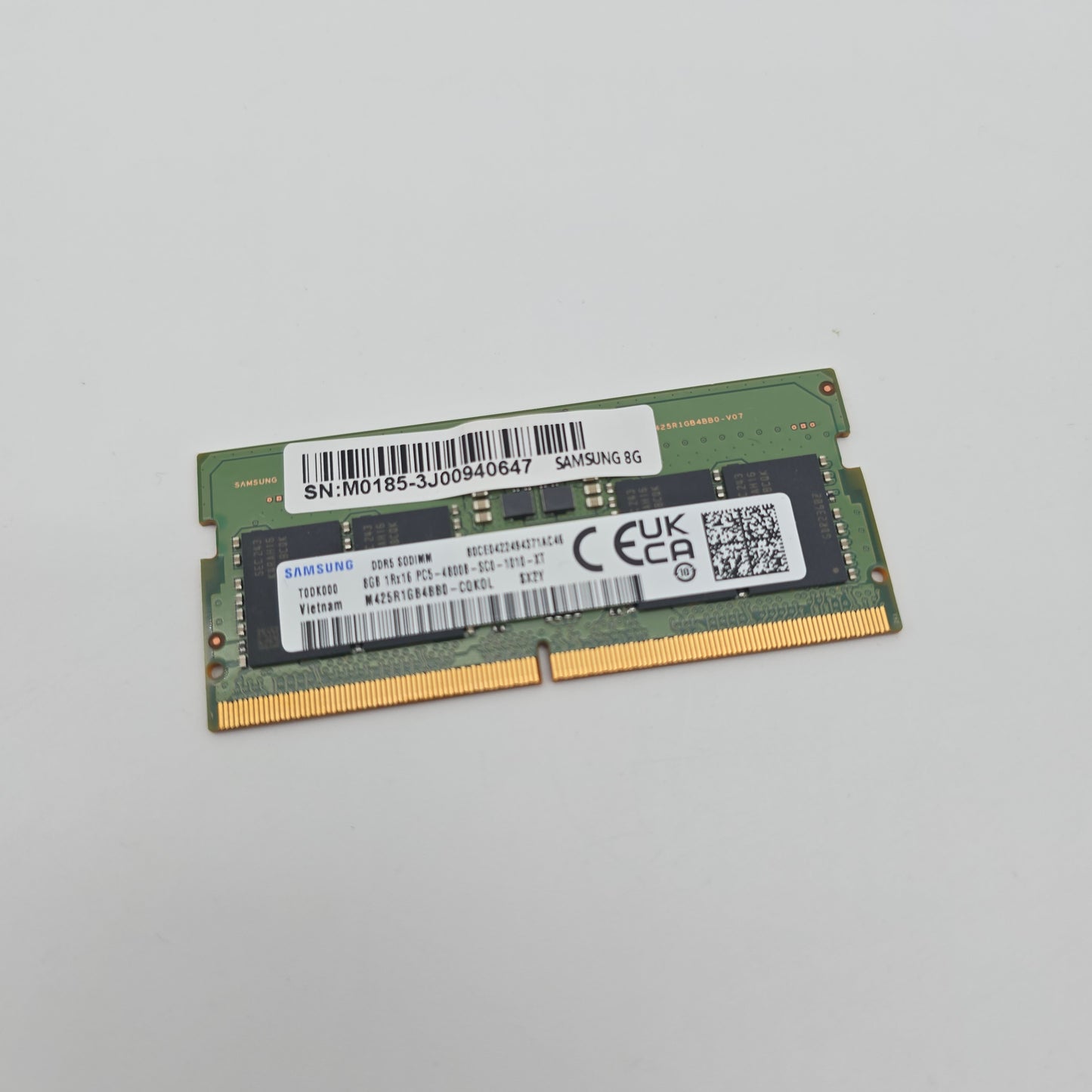 Samsung 8GB DDR5, 4800MHz, SODIMM Laptop Memory RAM (1x8GB)