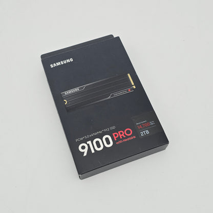 Samsung 9100 Pro 2TB with Heatsink, Gen 5 NVMe SSD, 14,800MB/s PCIe 5.0 M.2