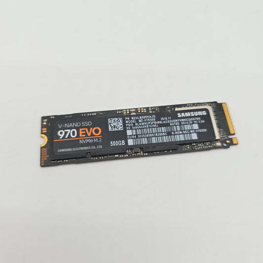 Samsung 970 Evo 500GB M.2 PCIe NVMe SSD, Internal Gaming Solid State Drive Storage