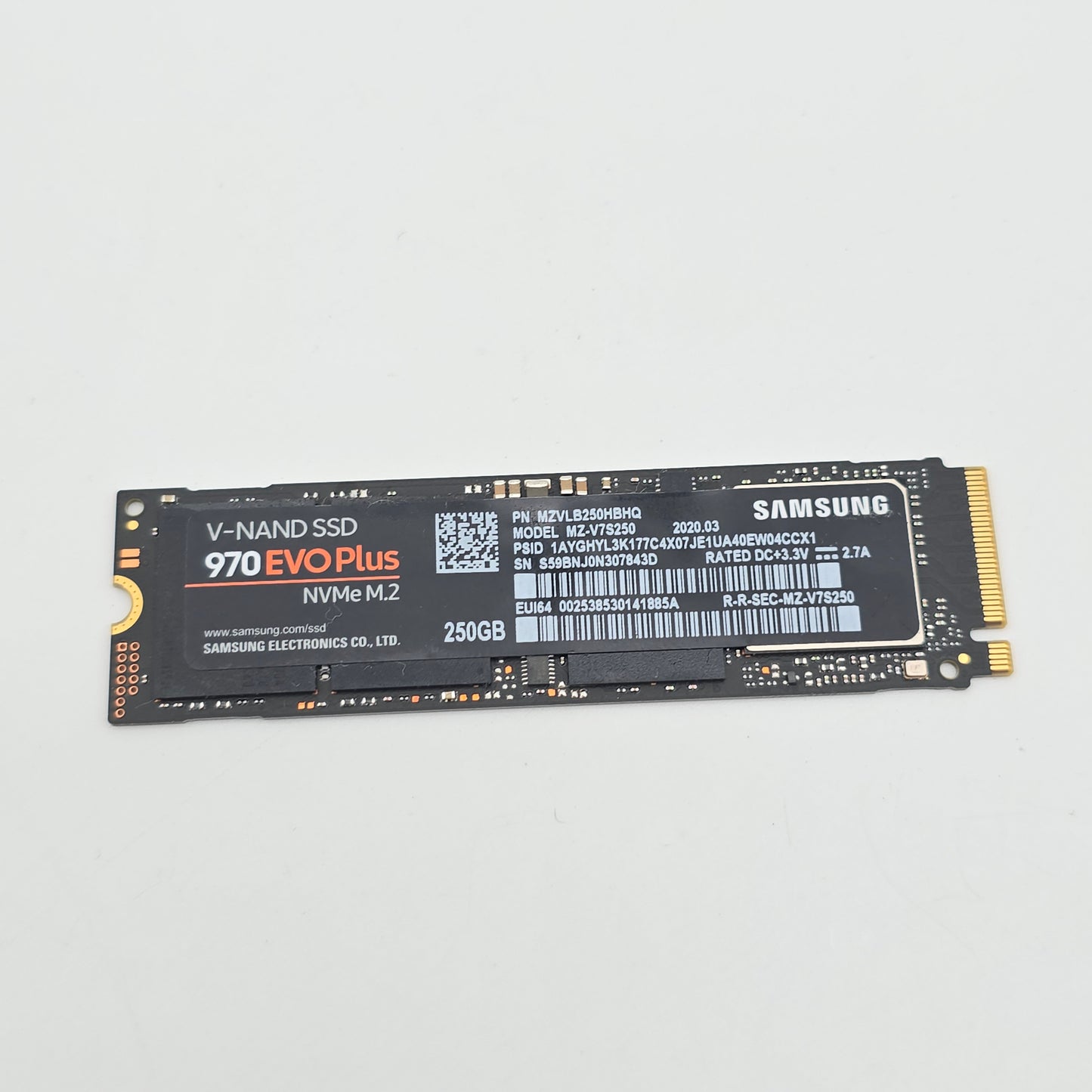 Samsung 970 Evo Plus 250GB, M.2 NVMe SSD Storage