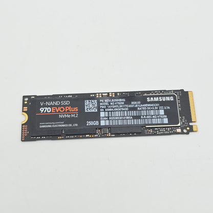 Samsung 970 Evo Plus 250GB, M.2 NVMe SSD Storage
