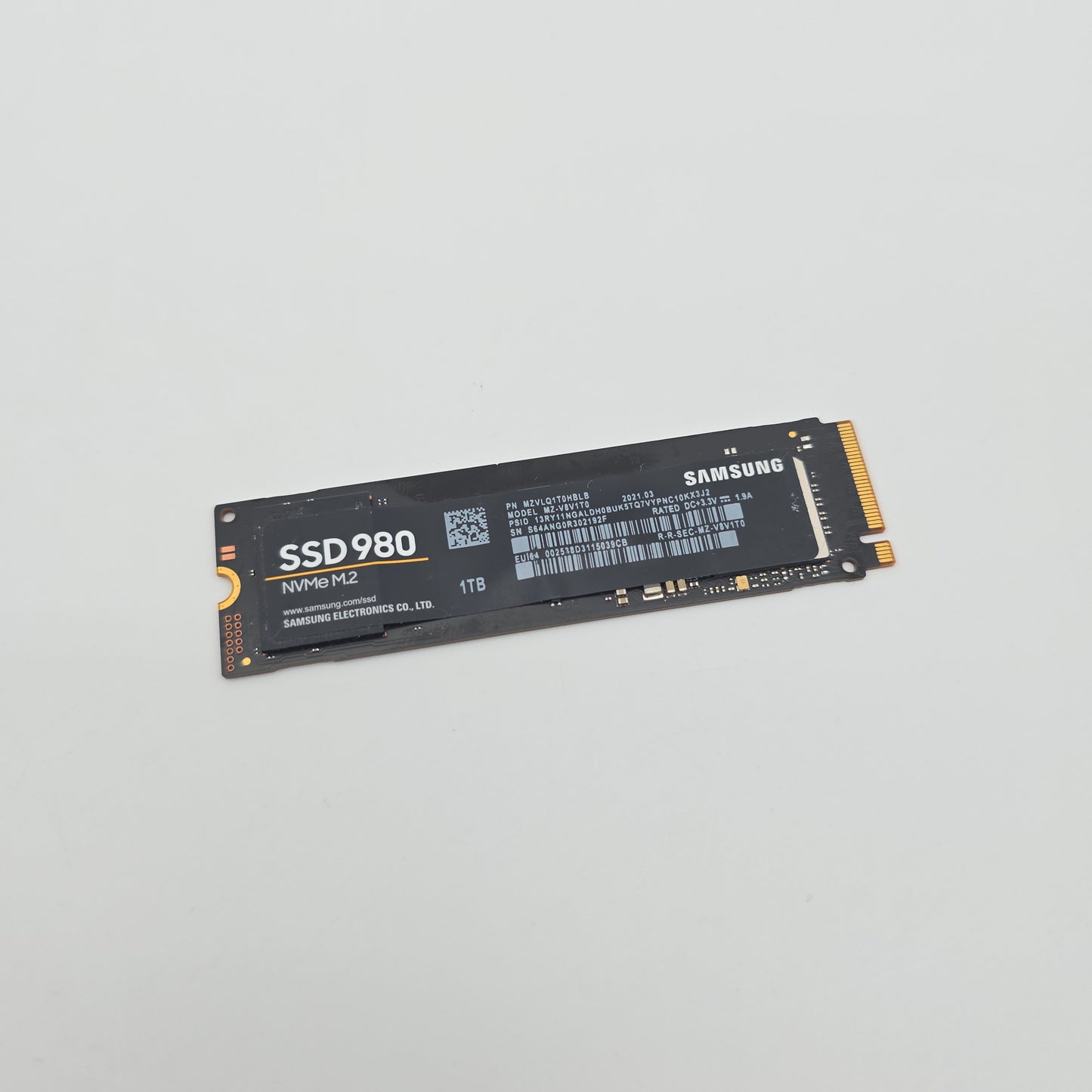 Samsung 980 1TB, M.2 NVMe SSD Storage