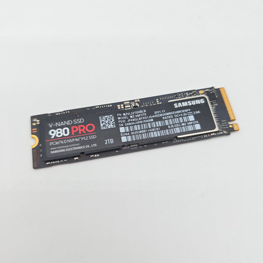 Samsung 980 Pro 2TB M.2 NVMe Gen4 SSD, Internal Gaming Solid State Drive Storage