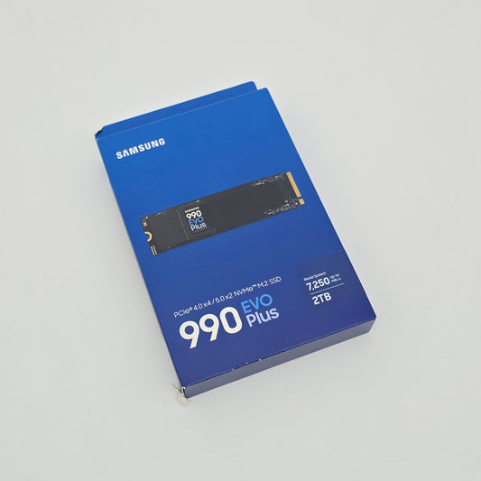 Samsung 990 Evo Plus 2Tb NVMe SSD, PCIe Gen 4x4, Speeds Up to 7,250 MB/s