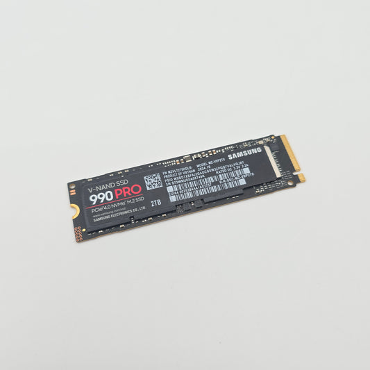 Samsung 990 Pro 2TB NVMe SSD, M.2 PCIe Gen4, 7,450 MB/s